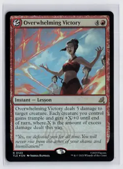 Overwhelming Victory 0123 TLE Foil MTG Avatar: The Last Airbender NM/M - Image 1