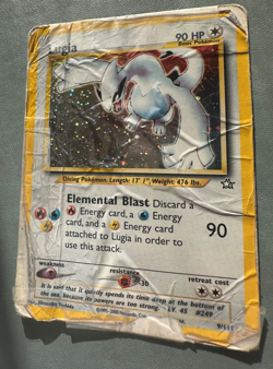 Lugia 9/111 Neo Genesis Unlimited Holo Damaged Pokemon TCG - Image 1