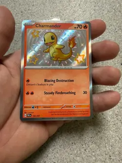 Pokemon TCG Paldean Fates Charmander 109/091 Holo Shiny Rar. NM PACK FRESH - Image 2