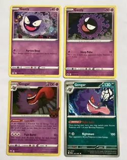 Pokemon TCG - Haunter, Gastly, & Gengar - Theme Lot - Image 1