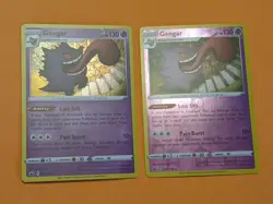 Pokemon Sword & Shield Chilling Reign Gengar 057/198 Holo & Reverse Holo - Image 1