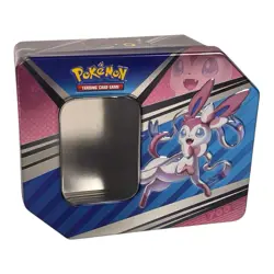**EMPTY TIN** Pokemon TCG Sylveon V Heroes Tin Storage Container - Image 1