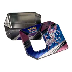 **EMPTY TIN** Pokemon TCG Sylveon V Heroes Tin Storage Container - Image 2
