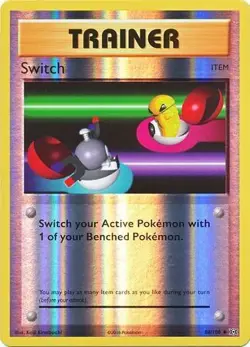 SWITCH 88/108 XY EVOLUTIONS POKEMON (REVERSE HOLO, LP-) - Image 1