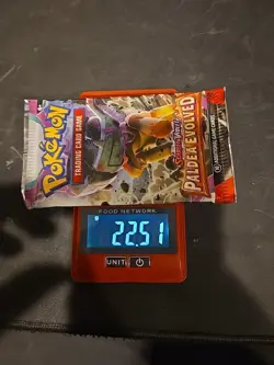 Heavy 22.51g Pokemon Sealed Paldea Evolved Booster Pack - Image 1