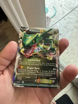 Rayquaza EX BW47 LP/NM 2012 Pokemon, Black & White , Holo Black Star Promo - Image 1