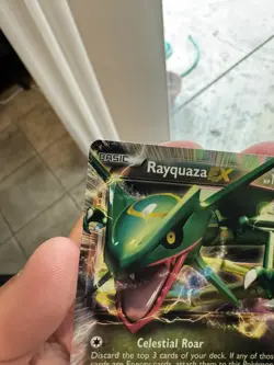 Rayquaza EX BW47 LP/NM 2012 Pokemon, Black & White , Holo Black Star Promo - Image 3