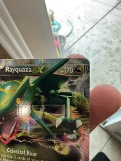 Rayquaza EX BW47 LP/NM 2012 Pokemon, Black & White , Holo Black Star Promo - Image 4