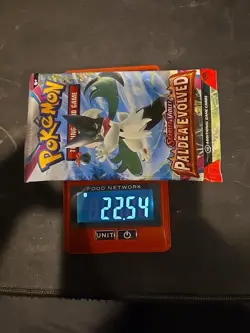 Heavy 22.54g Pokemon Sealed Paldea Evolved Booster Pack - Image 1