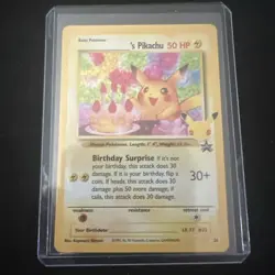 Birthday Pikachu Holo 24 Celebrations Classic Collection Pokemon 2021 NM+ - Image 1