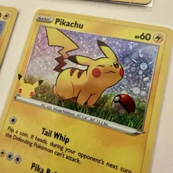 4x Pikachu Rare Holo SWSH039 Pokemon General Mills Promo - PACK FRESH SEE PICS!! - Image 2