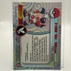 2000 Topps Chrome Mr. Mime Pokemon TV Spectra Refractor Great Condition #122 - Image 2