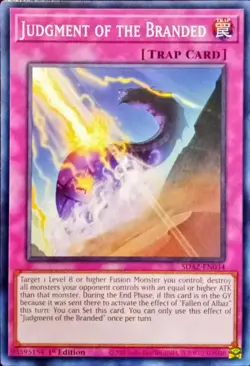 Judgment Of The Branded SDAZ-EN034 Yu-Gi-Oh! 1st Edition - Image 1