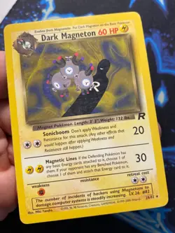 Dark Magneton 28/82 Rare Team Rocket - WOTC Pokemon Card LP - - Image 5