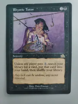 MTG Rhystic Tutor Prophecy Regular Rare LP - Image 1