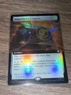 MTG Peter Parker’s Camera #0280 Extended Art Rare Marvel’s Spider-Man Foil - Image 1