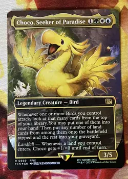 Choco, Seeker of Paradise (Borderless) (Chocobo Track Foil) Final Fantasy Foil - Image 1