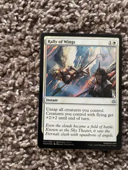 Rally of Wings War of The Spark Magic The Gathering #27 Foil Uncommon - Image 1