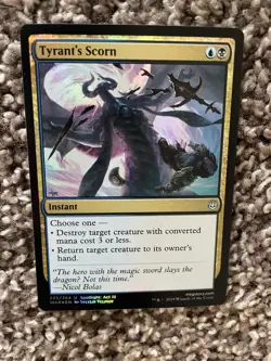 Tyrant's Scorn War of The Spark Magic The Gathering #225 Foil Uncommon - Image 1