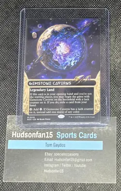 Gemstone Caverns 0016 Borderless Edge of Eternities: Stellar Sights EOS MTG - Image 1