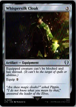 2023 MTG Tales of Middle-earth Commander Whispersilk Cloak Commander/Uncommon - Image 1