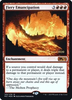 Fiery Emancipation -Foil Near Mint MTG Promos: Prerelease Cards - Image 1