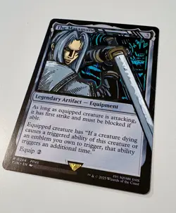 Magic The Gathering Final Fantasy, Hand Painted Alter Masamune. Sephiroth Sword. - Image 2
