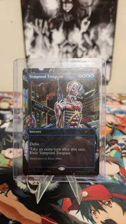 Temporal Trespass Rainbow Foil Secret Lair Drop Foil SLD MTG Iron Maiden Magic - Image 1