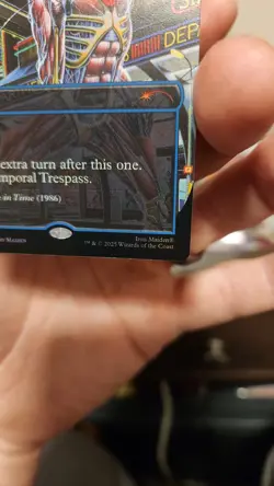 Temporal Trespass Rainbow Foil Secret Lair Drop Foil SLD MTG Iron Maiden Magic - Image 5