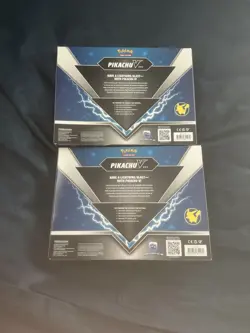Pokemon TCG Pikachu V Box Lot of 2 Sealed - 4 Fusion Strike + 4 Brilliant Stars - Image 2