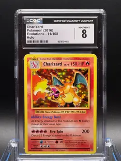 CGC 8 NM/MINT ✨ - Charizard 11/108 Evolutions Holo - 2016 Pokemon - Image 1