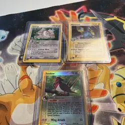 Pokemon E-reader Card Lot X3 Holo Nintendo - Image 1