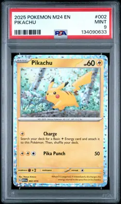 2025 POKEMON M24 EN-MCDONALD'S COLLECTION #002 PIKACHU PSA 9 - Image 1