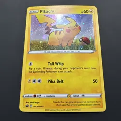 POKEMON PIKACHU SWSH039 BLACK STAR PROMO HOLO - Image 2