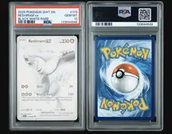 2025 POKEMON WHT EN-WHITE FLARE BLACK WHITE RARE #173 RESHIRAM EX PSA 10 - Image 3