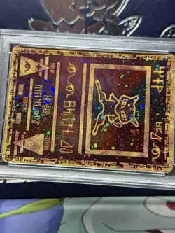 2000 ANCIENT MEW POKEMON MOVIE PROMO CARD PSA 9 MINT CONDITION DOUBLE HOLO SWIRL - Image 3