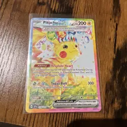 Pokemon TCG Sir Surging Sparks Pikachu EX #238/191 Near Mint Condition - Image 1