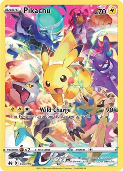 Pikachu (Secret) 160/159 Crown Zenith Holo for sale online - Image 3