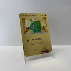 Page Boy Bulbasaur HP80 Metal Pokemon Card-Collectible Gift Display - Image 1