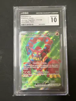 Volcanion ex Pokemon 2025 Journey Together - 171/159 - Ultra Rare - Gem Mint 10 - Image 1