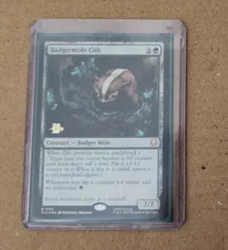 near mint Badgermole Cub Foil Prerelease Card - Image 1