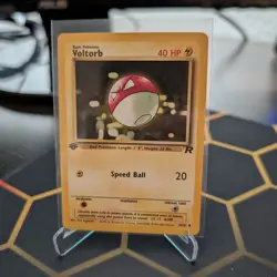 Pokemon TCG Voltorb 69/110 Common Card Team Rocket LP - Image 1