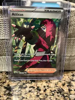 Pokemon TCG Atticus Trainer Prismatic Evolutions Ultra Rare Card 133/131 - Image 1