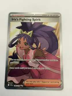Pokemon Journey Together Iris's Fighting Spirit Ultra Rare Full Art Card 180/159 - Image 1