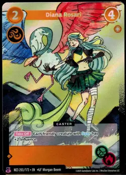 Diana Rosari 203/173 LEGEND RARE Secret Shadows MZ3 Metazoo Card #1 - Image 1