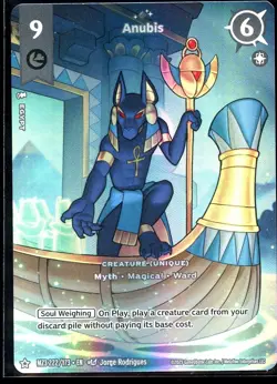 Anubis 222/173 HIDDEN ART RARE Secret Shadows MZ3 Metazoo Card - Image 1