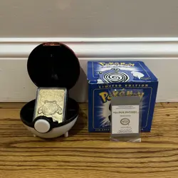 Pokemon POLIWHIRL 23K Gold Plated Trading Card 1999 Burger King Promo - Image 1
