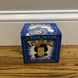 Pokemon POLIWHIRL 23K Gold Plated Trading Card 1999 Burger King Promo - Image 2