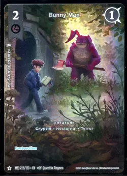 Bunny Man 217/173 HIDDEN ART RARE Secret Shadows MZ3 Metazoo Card #2 - Image 1