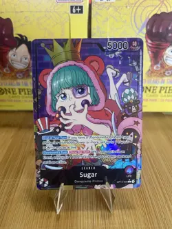 One Piece Sugar OP10-003 Parallel Alt Art Leader Royal Blood Card Game English - Image 1